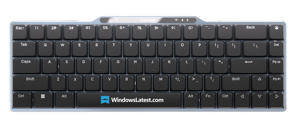 Imagem do teclado adaptável