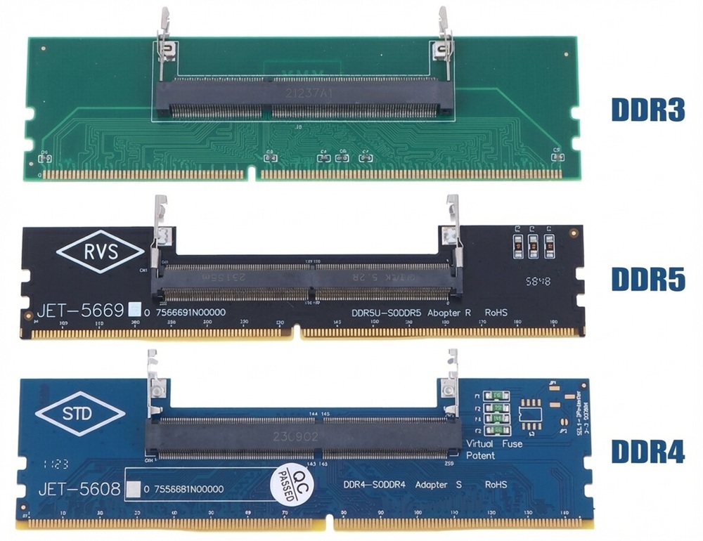 Adaptadores SODIMM para DIMM
