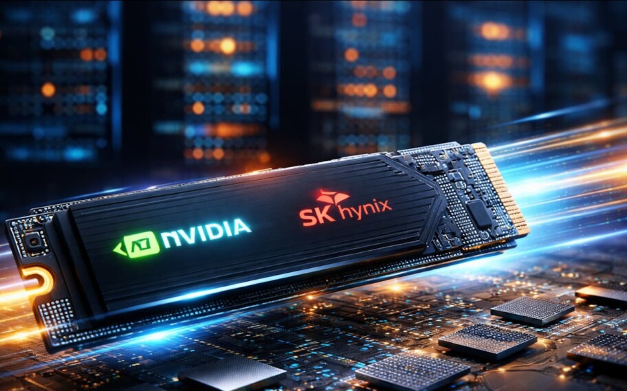 Novo “AI SSD” de NVIDIA e SK hynix promete desempenho 10× maior e preocupa mercado de NAND