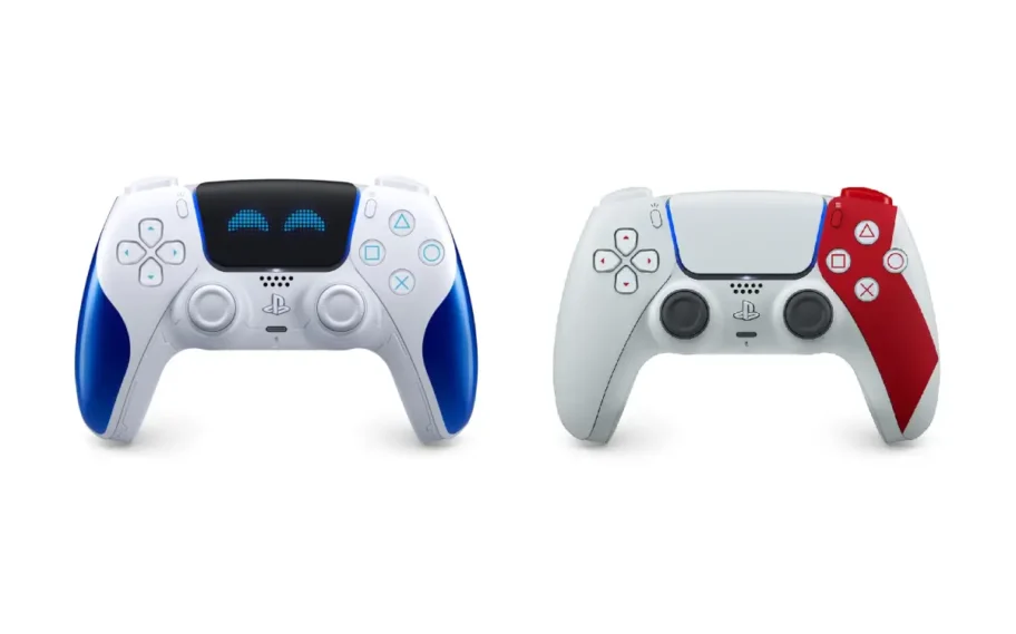 DualSense Astro Bot Joyful e God of War 20th