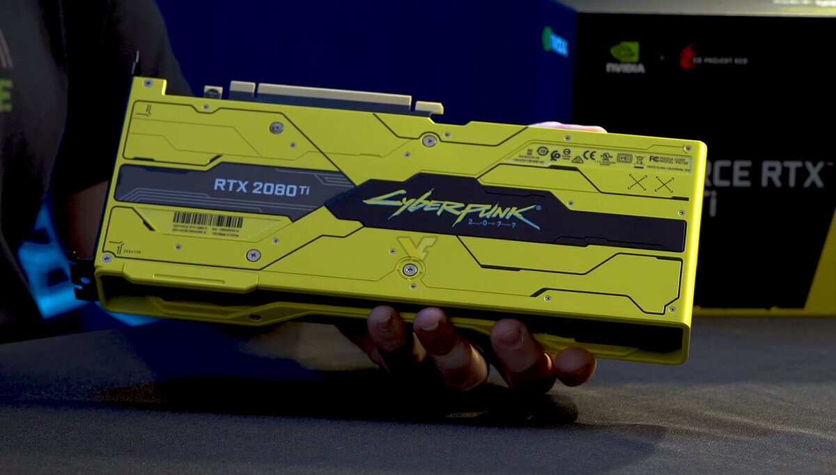 NVIDIA sorteia RTX 2080 Ti Cyberpunk 2077 assinada por Jensen Huang — edição rara de colecionador