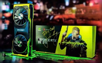 NVIDIA sorteia RTX 2080 Ti Cyberpunk 2077 assinada por Jensen Huang — edição rara de colecionador