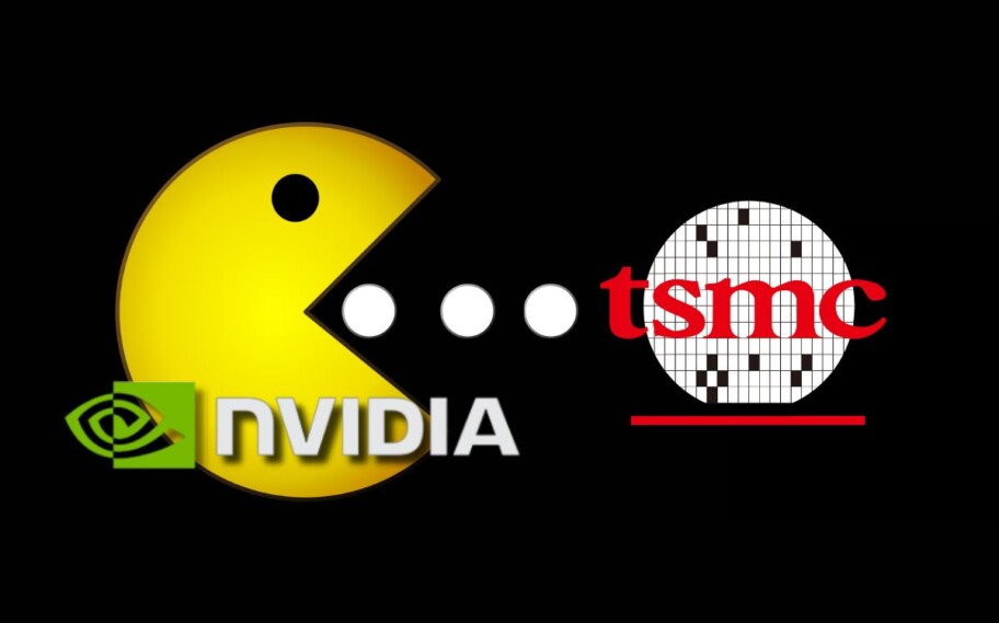 Imagem mostra NVIDIA como Pac-Man em direção à TSMC
