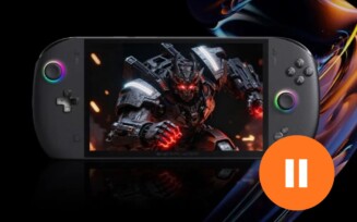 OneXFly Apex com pause do lado