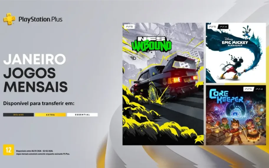 PS Plus janeiro