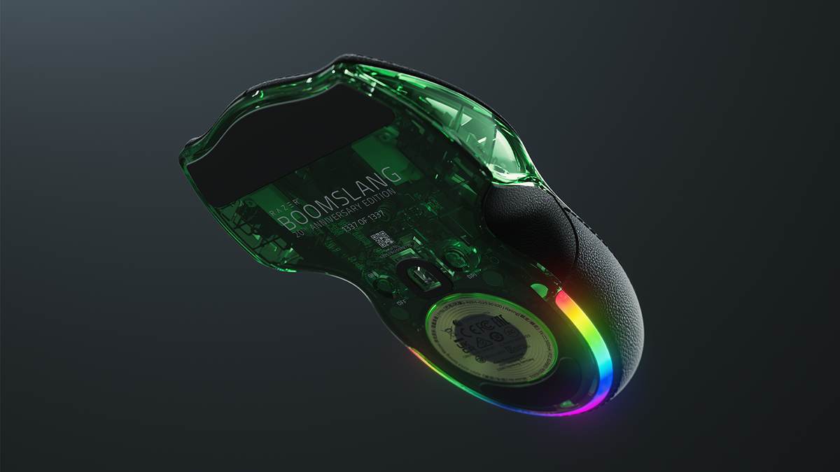 Razer anuncia edição comemorativa de 20 anos do mouse Boomslang