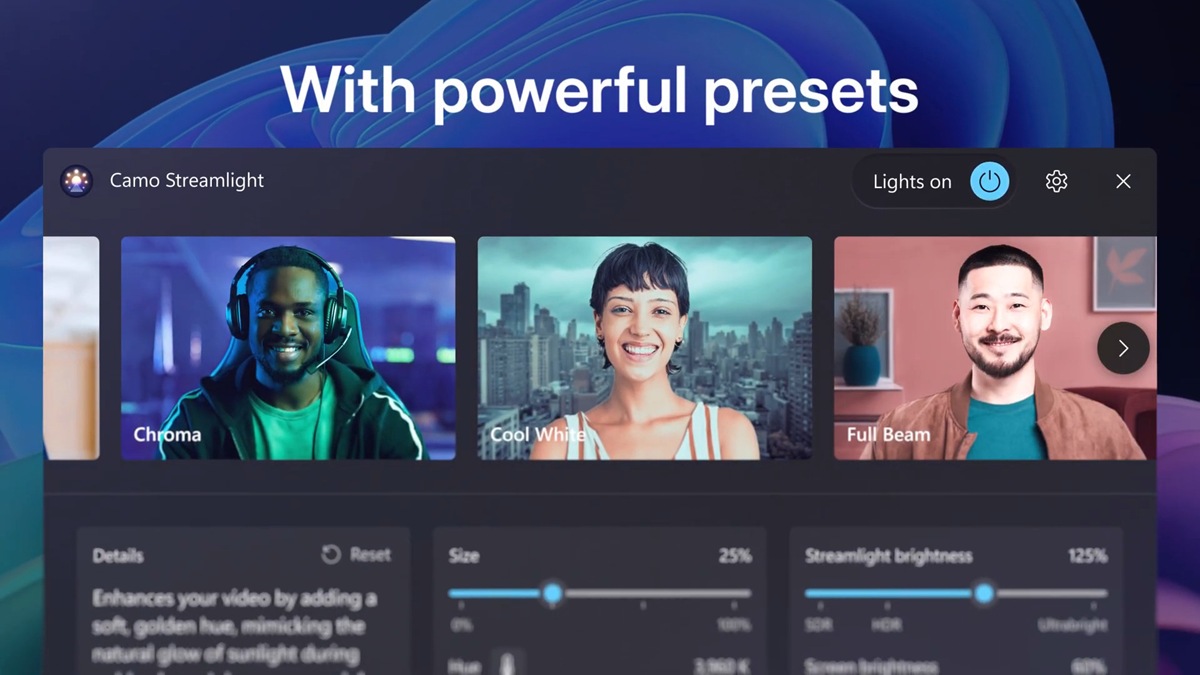 Windows transforma sua tela numa ring light para gravação de conteúdo