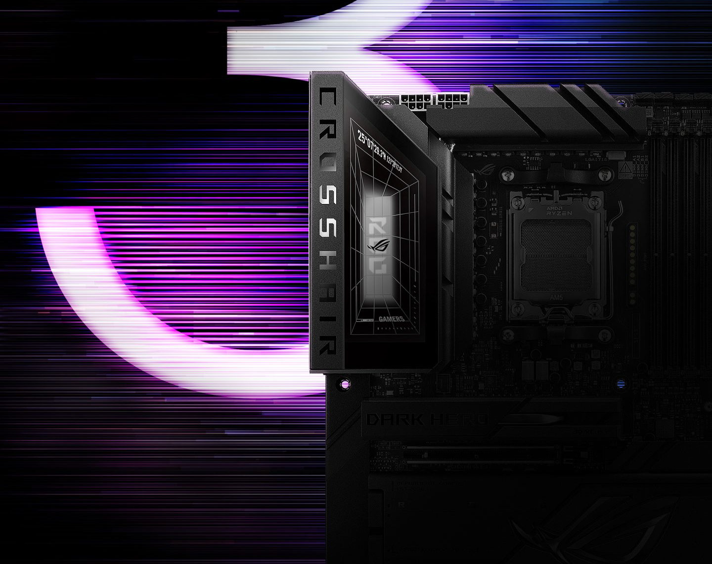 Comparação entre as placas-mãe ASUS ROG Crosshair X870E Glacial (branca) e Dark Neo (preta)