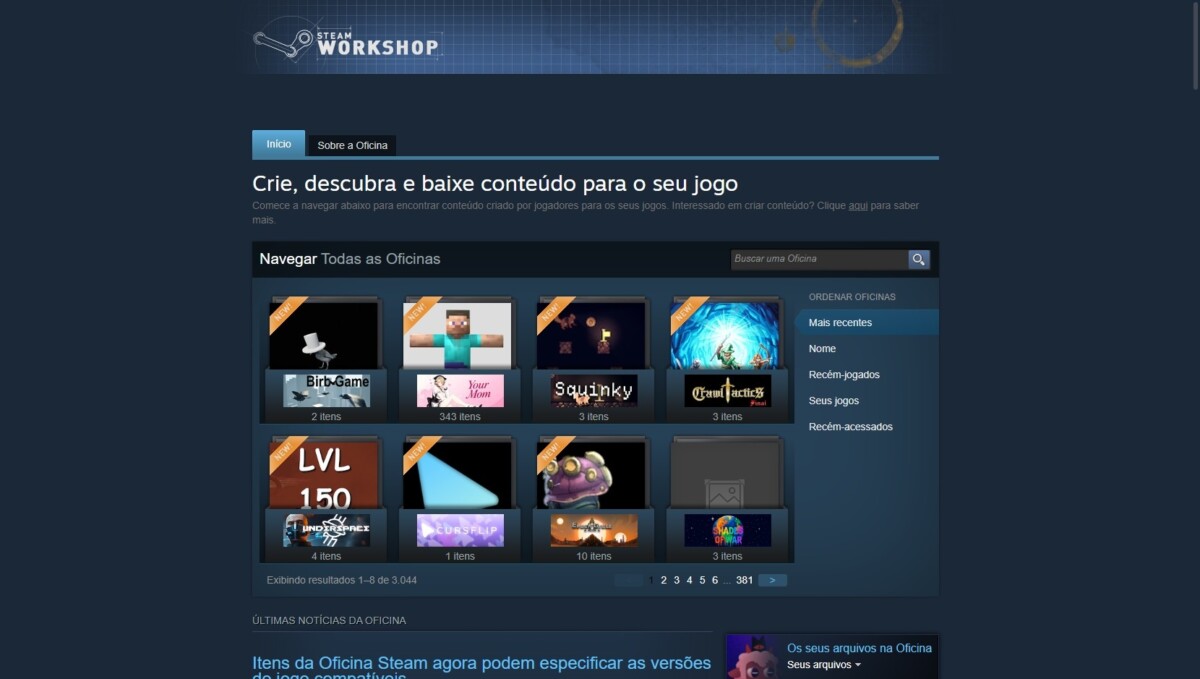 Workshop do Steam estreia sistema de controle de versão; entenda como funciona