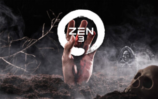 Mão saindo do túmulo segurando Zen 3
