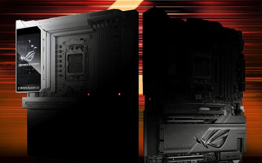 ROG Crosshair X870E Glacial é apresentada oficialmente; modelo Dark Neo aparece em teaser