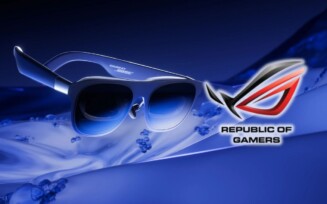 Óculos AR da XREAL com logo da ROG ao lado