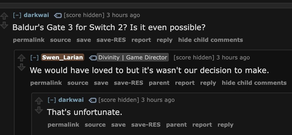 Captura de interação no Reddit