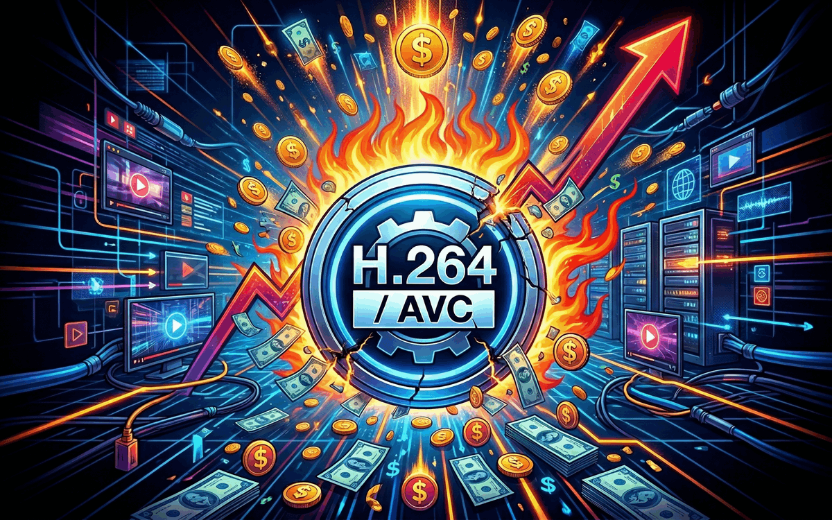 Codec mais usado da internet fica caro: taxas do H.264 sobem!